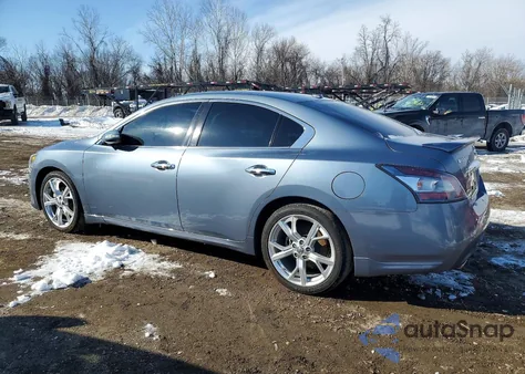 2012 Nissan Maxima S из США, поврежденный, VIN 1N4AA5AP8CC828641